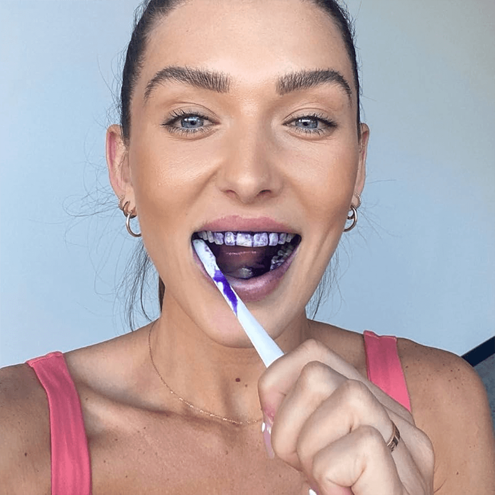 V34 Color Corrector Purple Toothpaste – Instant Teeth Whitening